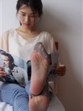 自由摄影 No.005 惬意的周末经典短灰丝陪你看看书(5)